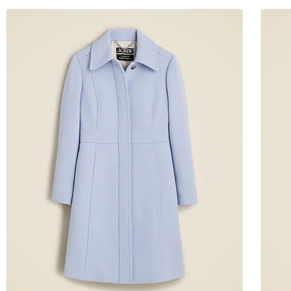 J. Crew Women's Soft Blue Trench Coat